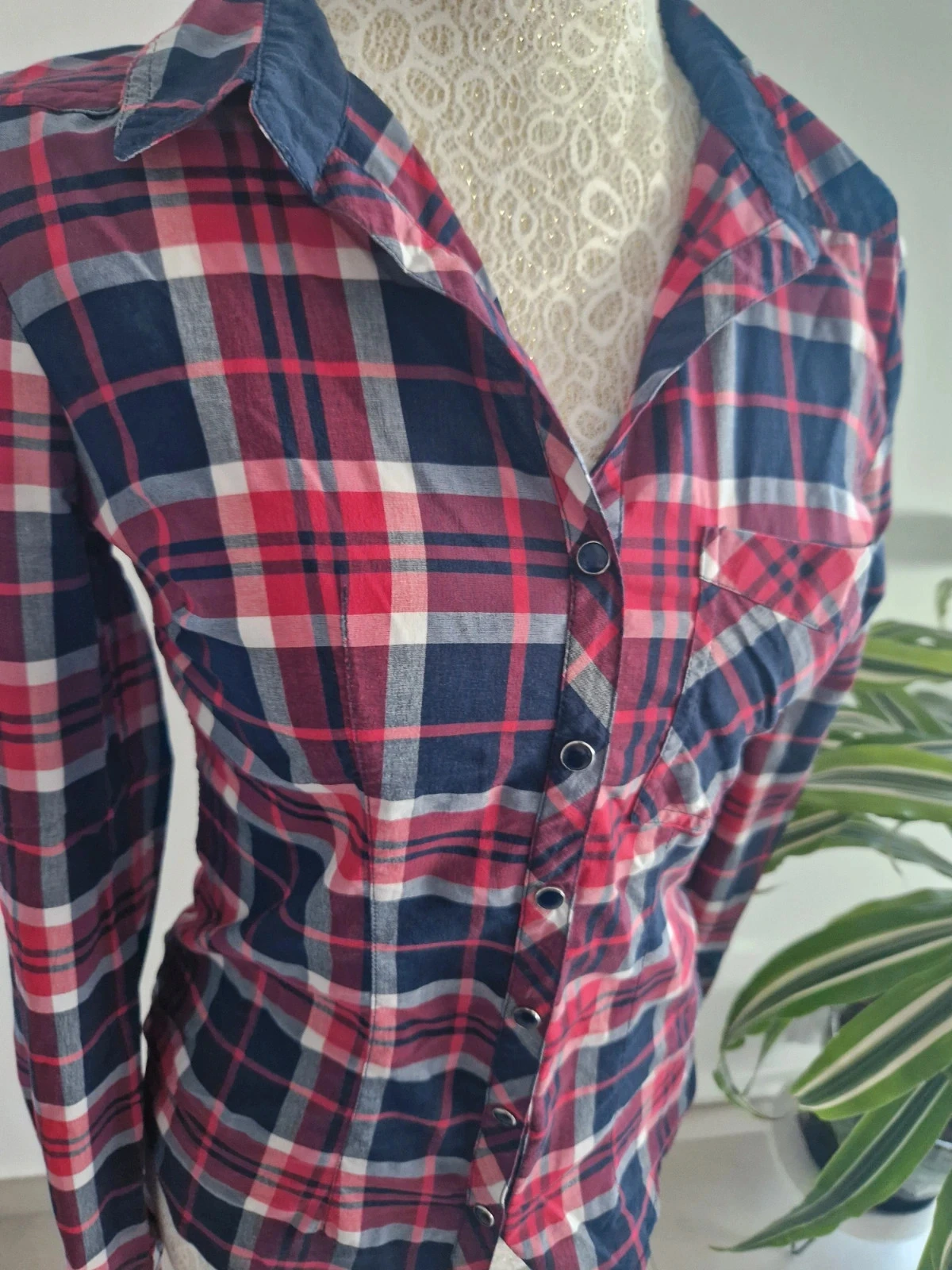 Camisa xadrez - Tamanho S estimado - Cache Cache – photo 2